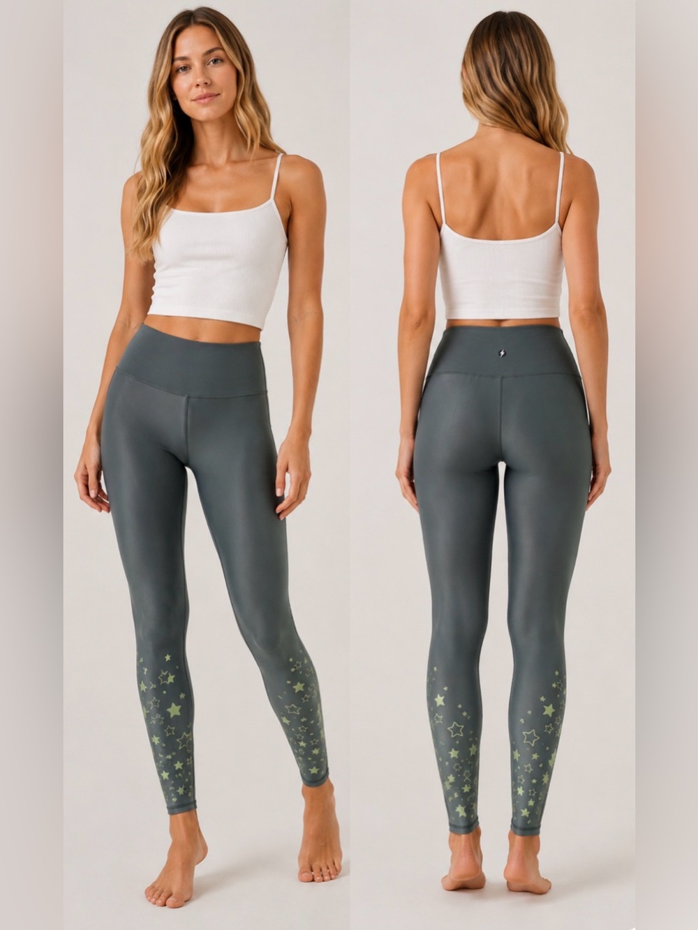 NWT Electric Yoga Falling Star High Rise Ombre Leggings Green XS